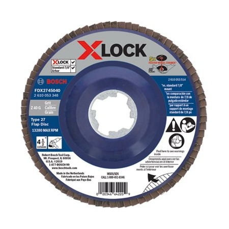 Bosch 412 40G Flap Disc FDX2745040